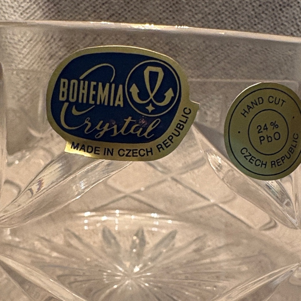 Hand Cut Glass bowl